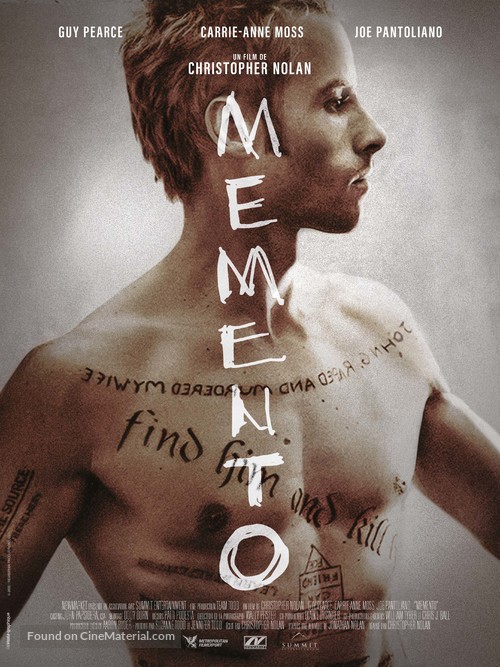 Memento - French Re-release movie poster