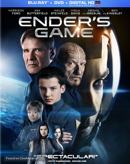 Ender&#039;s Game - Blu-Ray movie cover