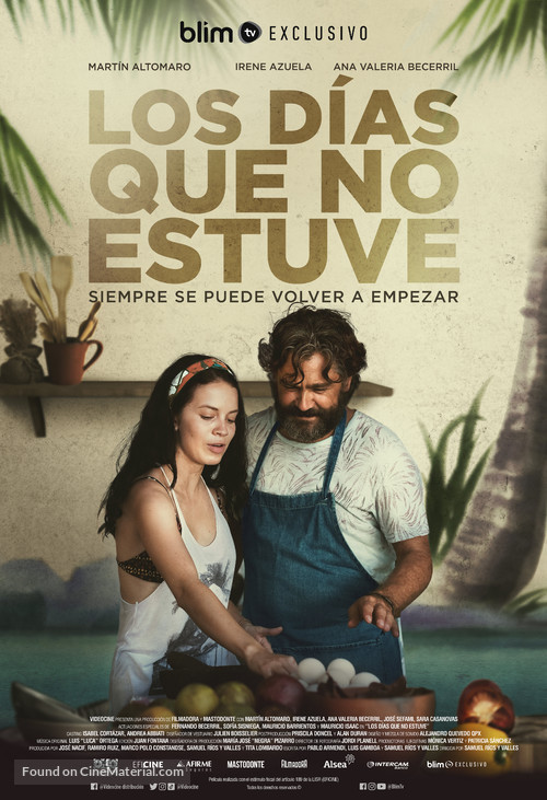 Los Dias Que No Estuve - Mexican Movie Poster