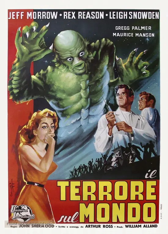 The Creature Walks Among Us 1956 Italian Theatrical Movie Poster