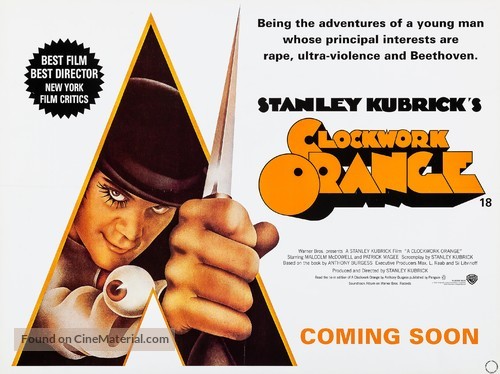 A Clockwork Orange - British Re-release movie poster
