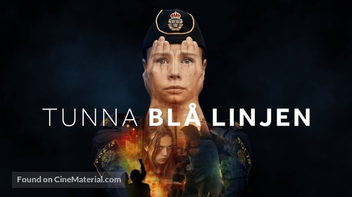 &quot;Tunna bl&aring; linjen&quot; - Swedish Movie Cover