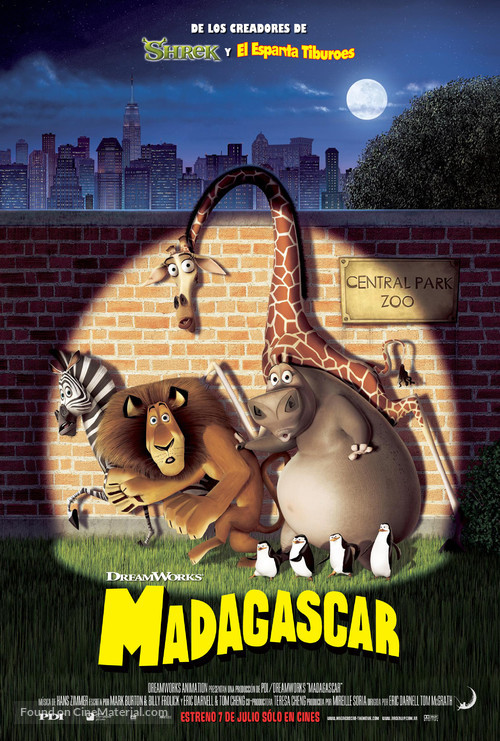 Madagascar - Argentinian Movie Poster