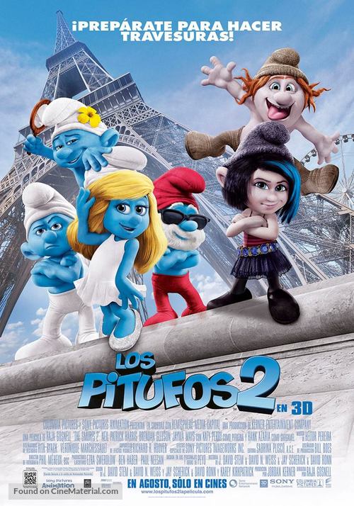 The Smurfs 2 - Spanish Movie Poster