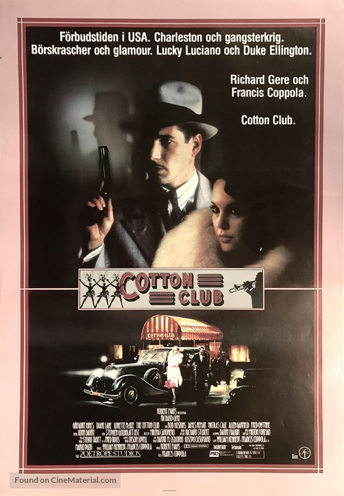 The Cotton Club - Swedish Movie Poster