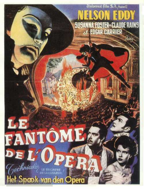 Phantom of the Opera - Belgian Movie Poster