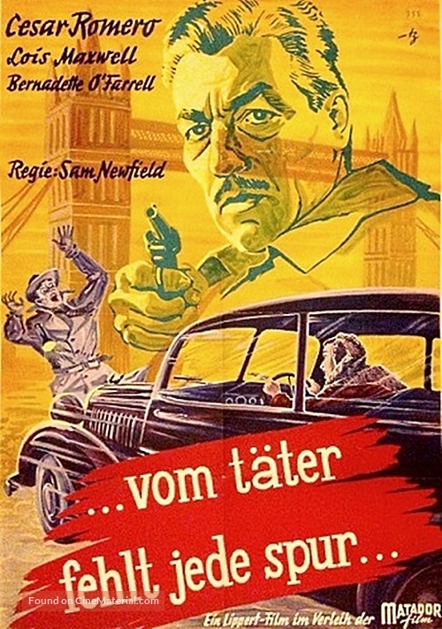 Lady in the Fog - German Movie Poster
