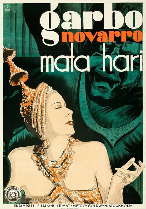 Mata Hari - Swedish Movie Poster