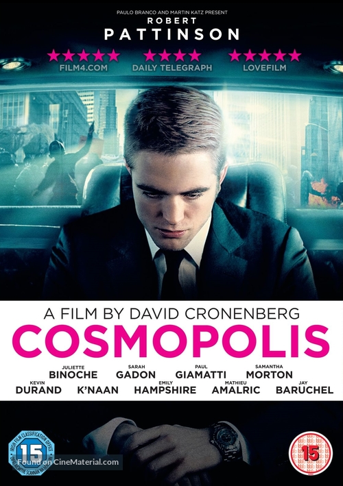 Cosmopolis - British DVD movie cover