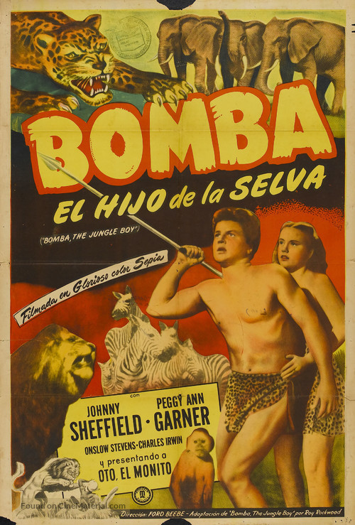 Bomba, the Jungle Boy - Argentinian Movie Poster
