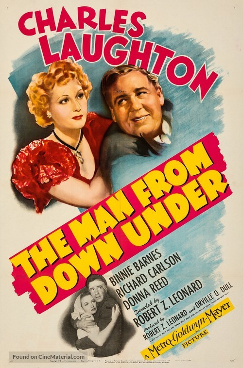 The Man from Down Under - Movie Poster