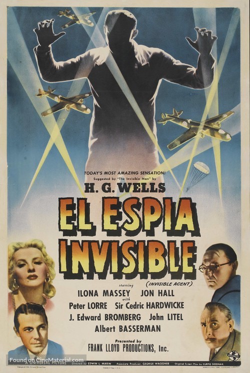 Invisible Agent - Spanish Movie Poster