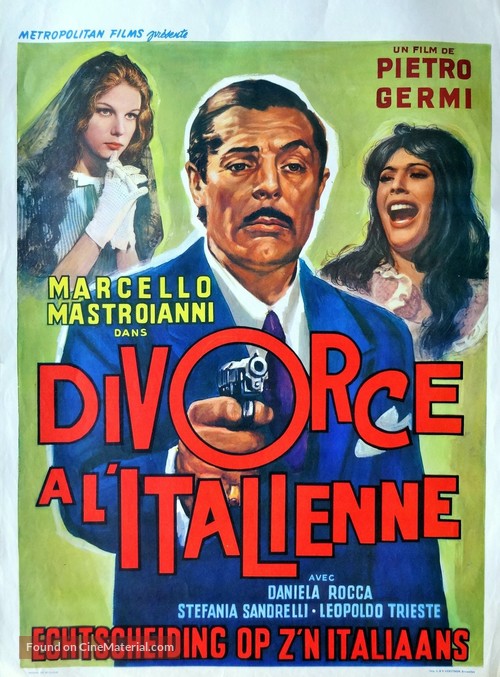 Divorzio all&#039;italiana - Belgian Movie Poster