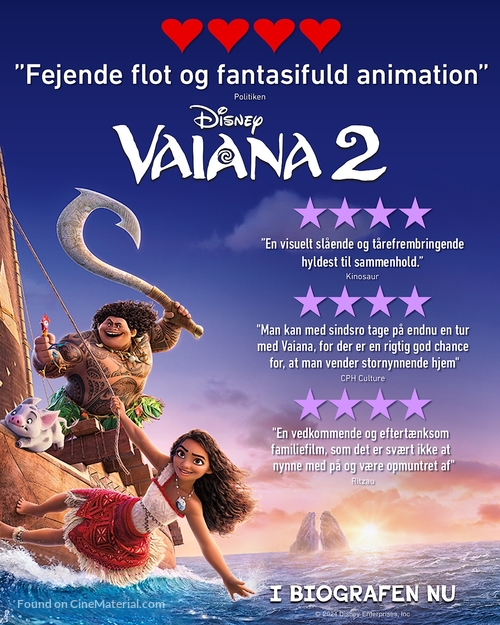 Moana 2 - Danish Movie Poster