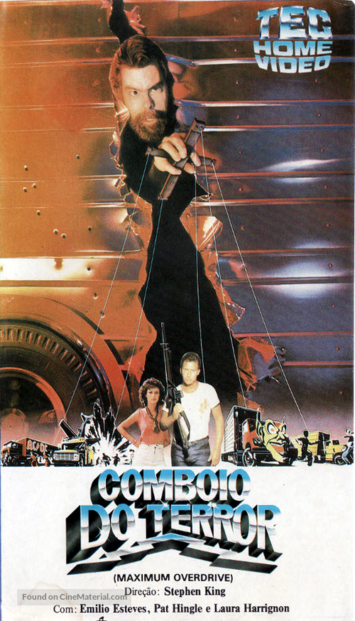Maximum Overdrive - Brazilian VHS movie cover