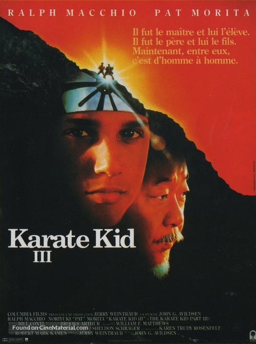 The Karate Kid, Part III - French Movie Poster