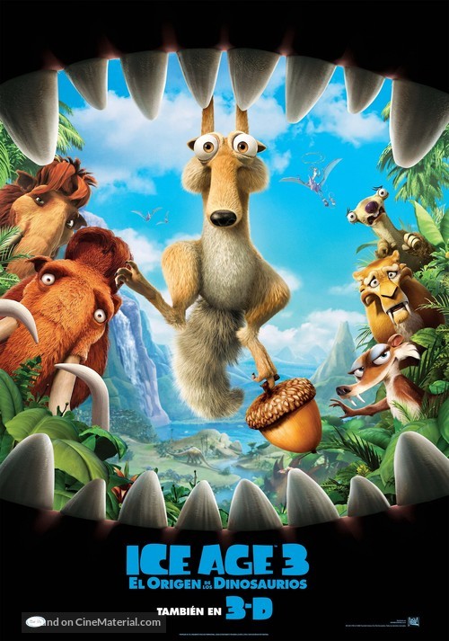 Ice Age: Dawn of the Dinosaurs - Spanish Movie Poster