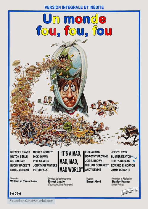 It&#039;s a Mad Mad Mad Mad World - French Re-release movie poster