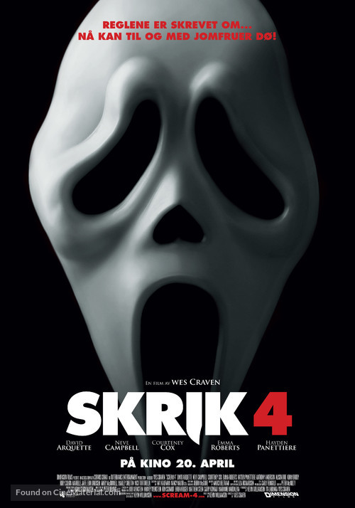 Scream 4 - Norwegian Movie Poster