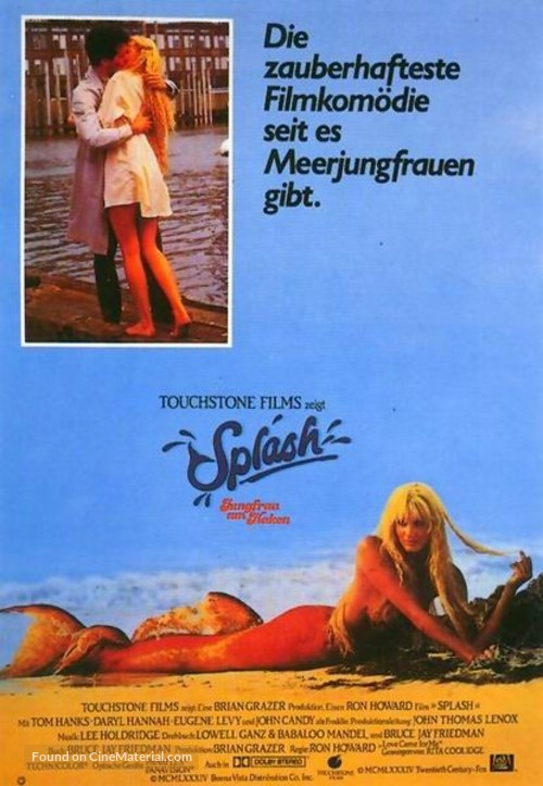 Splash - German Movie Poster