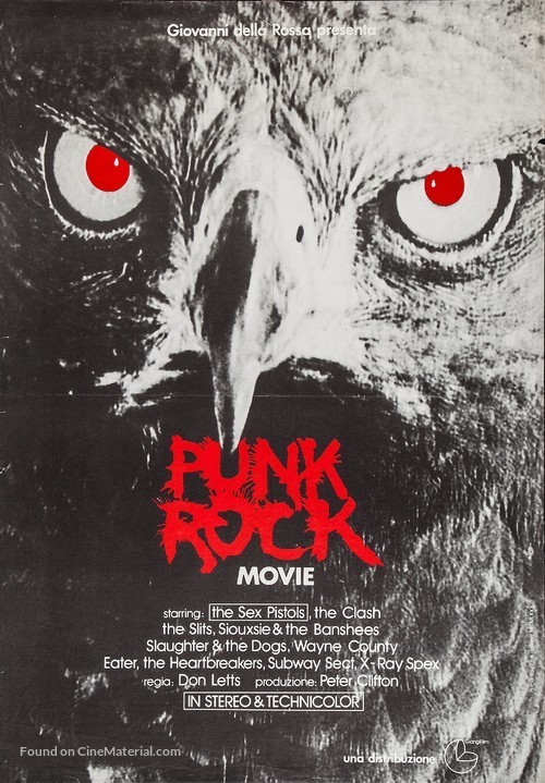 The Punk Rock Movie - Italian Movie Poster