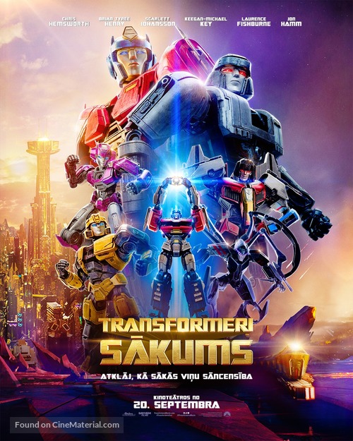 Transformers One - Latvian Movie Poster