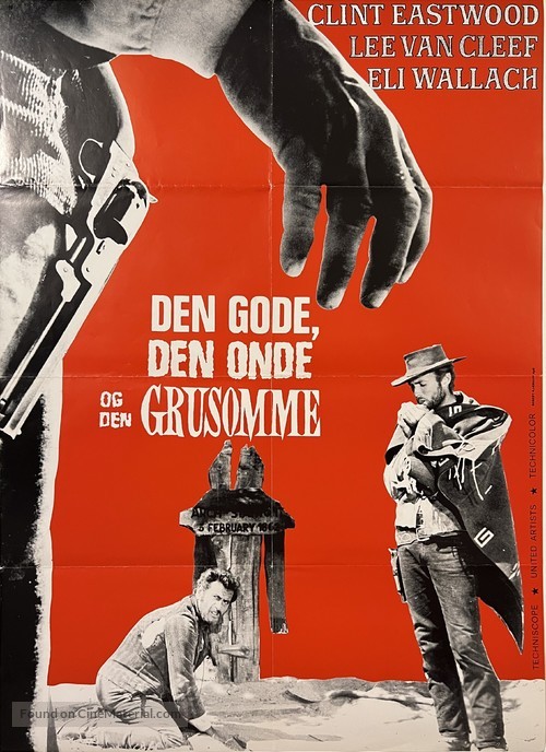 Il buono, il brutto, il cattivo - Danish Movie Poster