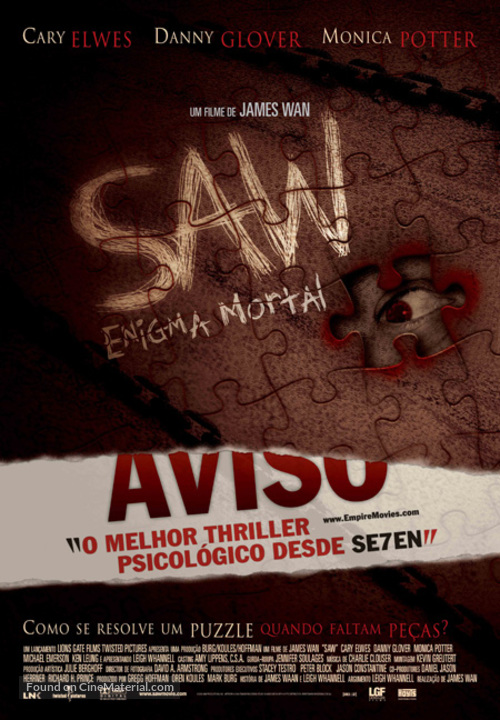 Saw - Portuguese Movie Poster