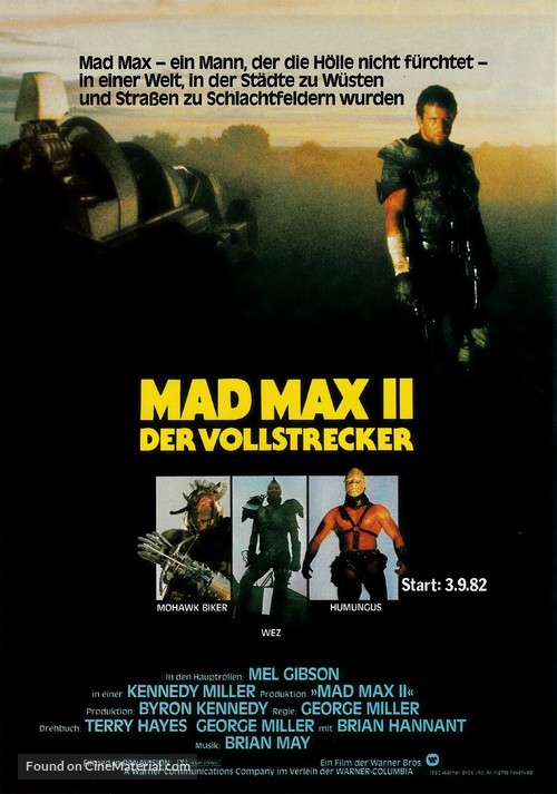 Mad Max 2 - German Movie Poster