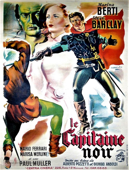 Il capitano nero - French Movie Poster