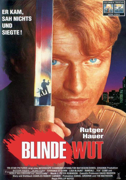 Blind Fury - German VHS movie cover