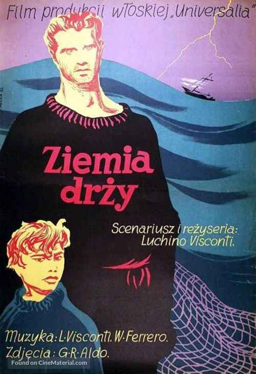 La terra trema: Episodio del mare - Polish Movie Poster