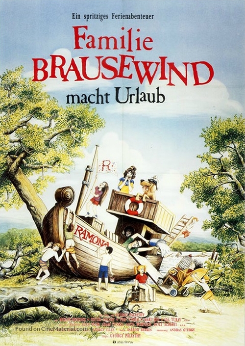 Szeleburdi vak&aacute;ci&oacute; - German Movie Poster