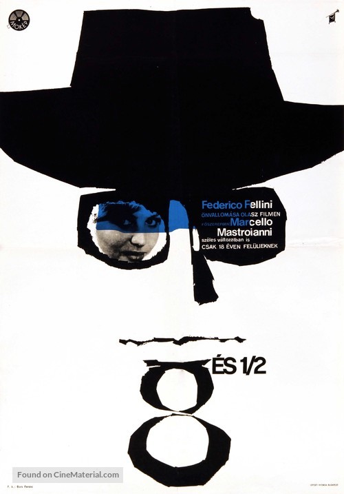 8&frac12; - Hungarian Movie Poster