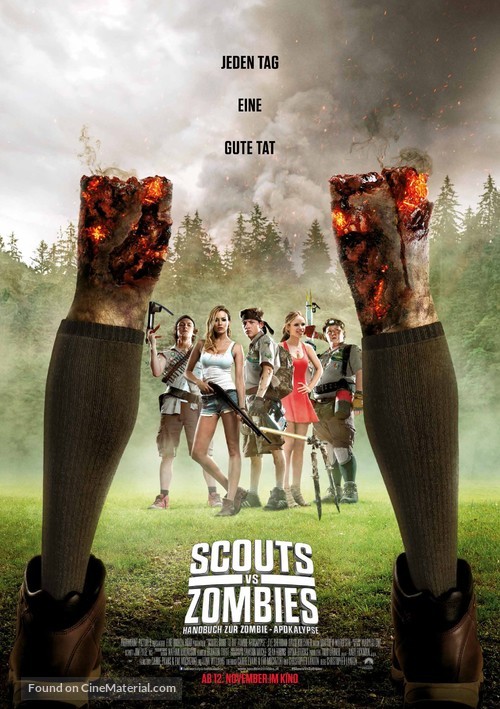 Scouts Guide to the Zombie Apocalypse - German Movie Poster
