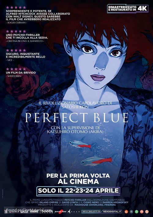 Perfect Blue - Italian Movie Poster