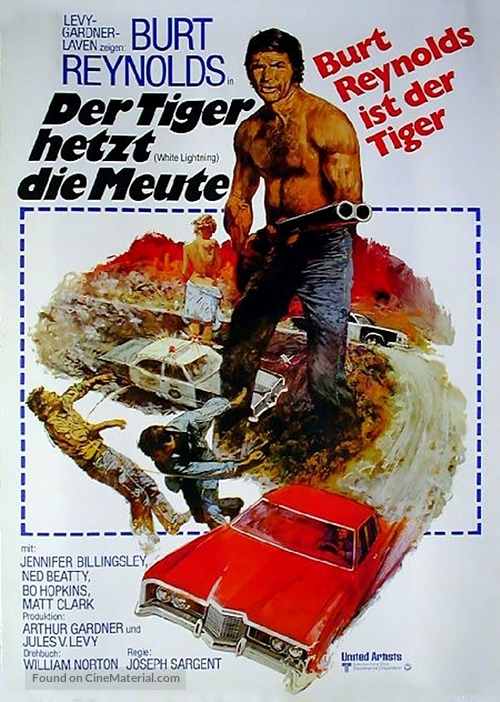 White Lightning - German Movie Poster
