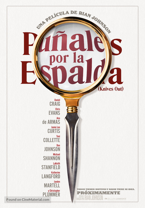 Knives Out - Spanish Movie Poster