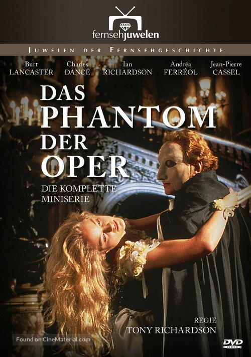 The Phantom of the Opera - German DVD movie cover