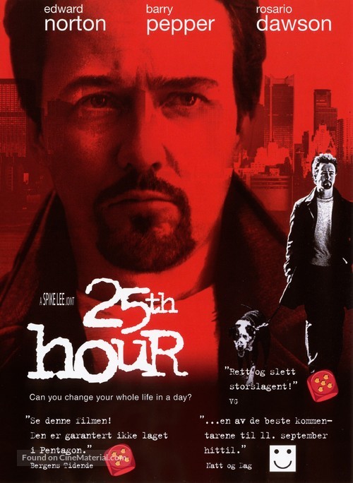 25th Hour - Norwegian DVD movie cover