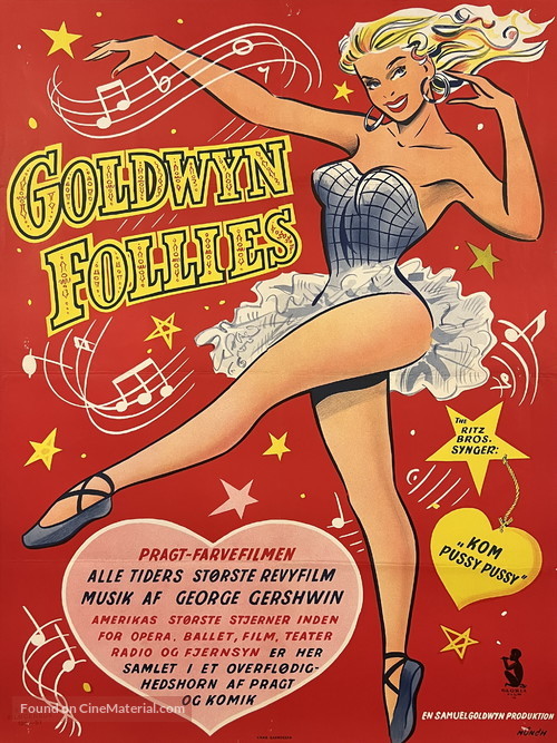 The Goldwyn Follies - Danish Movie Poster