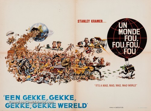 It&#039;s a Mad Mad Mad Mad World - Belgian Movie Poster