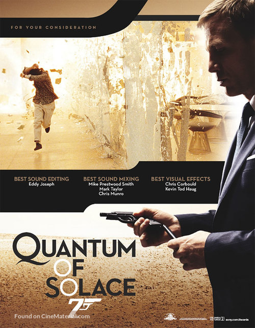 Quantum of Solace - For your consideration movie poster