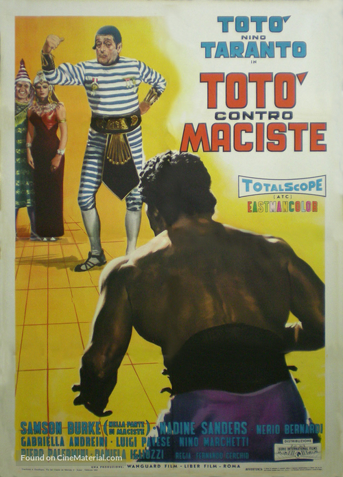 Tot&ograve; contro Maciste - Italian Movie Poster