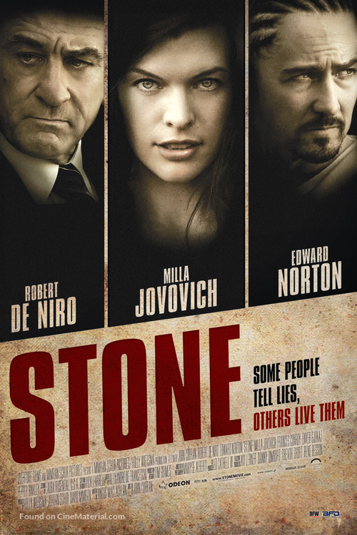 Stone - Belgian Movie Poster