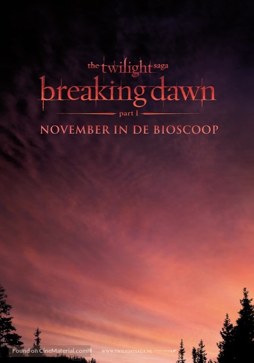 The Twilight Saga: Breaking Dawn - Part 1 - Dutch Movie Poster