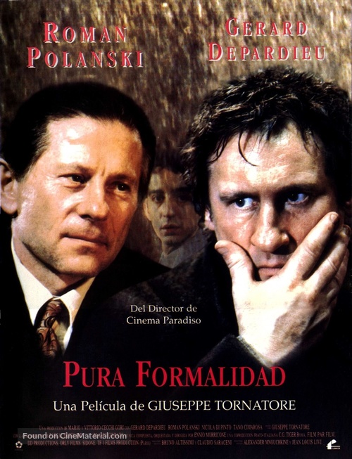 Pura formalit&agrave;, Una - Spanish Movie Poster
