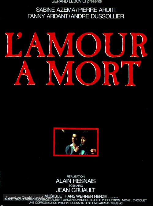 Amour &agrave; mort, L&#039; - French Movie Poster