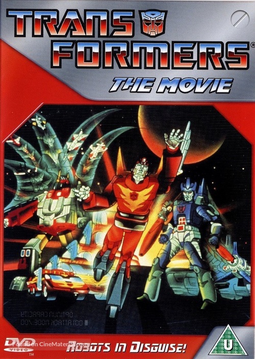 The Transformers: The Movie - British DVD movie cover