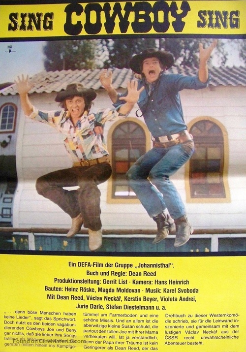 Sing, Cowboy, sing - German Movie Poster